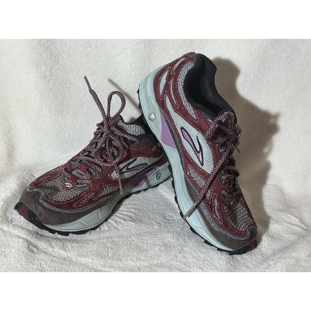 Brooks Divide Women's Trail Running Hiking Shoes Maroon/Gray Size 8